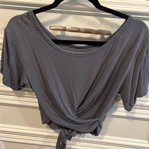 Victoria's Secret Charcoal Crop Top